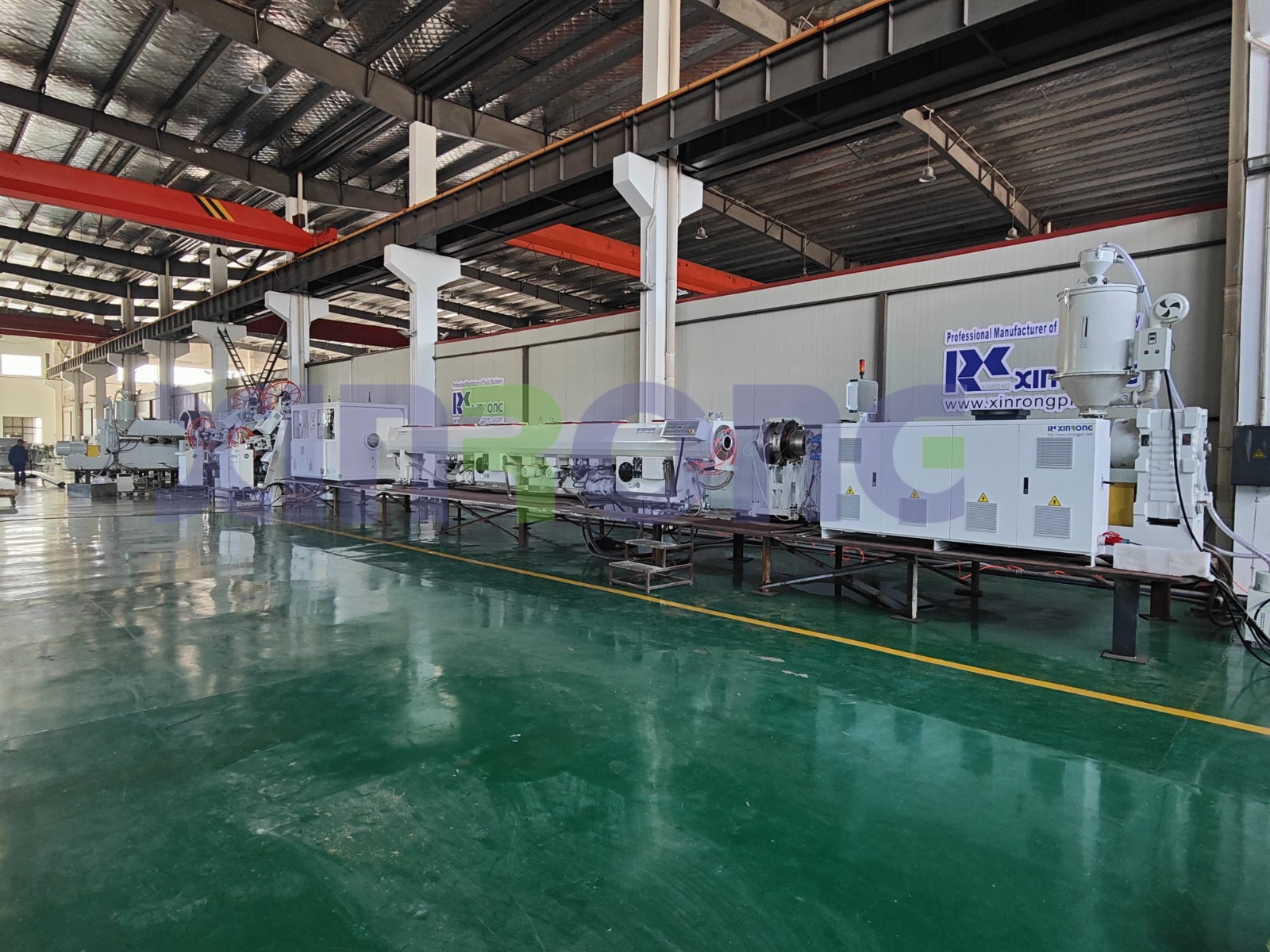 PE給水（shuǐ）燃氣管材擠出生產線